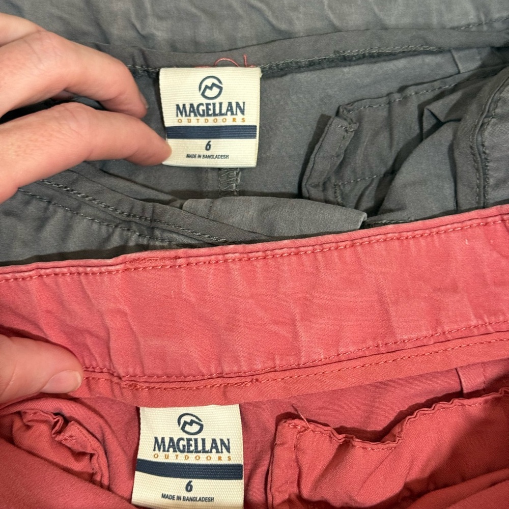 Magellan Outdoors Women's Gray and Pink Shorts - Picture 3 of 3